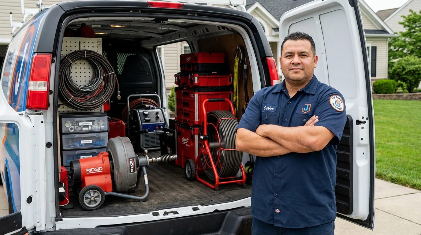 Professional drain cleaning equipment and Johns Plumbing LLC plumber in Rapid City